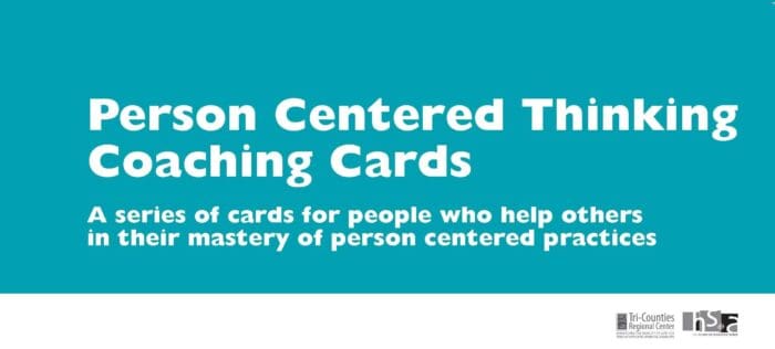 Person-Centered Thinking Coaching cards