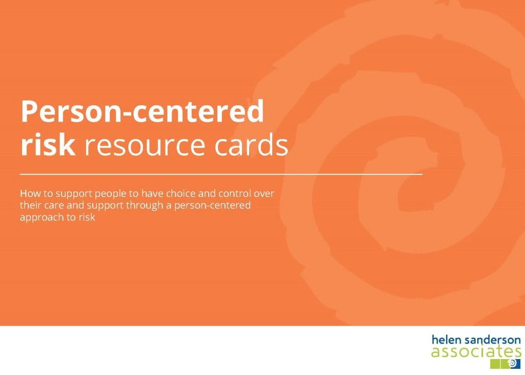 Single Person Risk Person-centred Risk - Helen Sanderson Associates