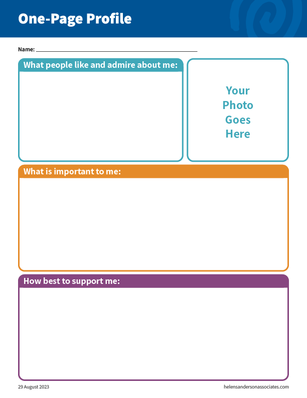 One-Page Profile Template